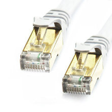 Câble de réseau LAN Ethernet haute vitesse Cat7 plaqué or RJ45